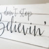 Don't Stop Believin' Wood Wall Art - Image 2
