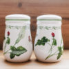 Vintage Salt and Pepper Shaker Set "Garden Bloom" Flowers Butterflies from Studio Nova by Mikasa - Image 2