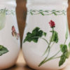 Vintage Salt and Pepper Shaker Set "Garden Bloom" Flowers Butterflies from Studio Nova by Mikasa - Image 5