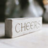 Cheers Wood Block Mini Sign |Bar Decor | Tiered Tray, Desk or Shelf | 5.5 inches x 1.5 inches - Image 7