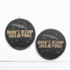Don't Stop Believing Mini Wood Sign | Good Vibes | Shooting Star | Stars | Circle Wood Sign | One Sign