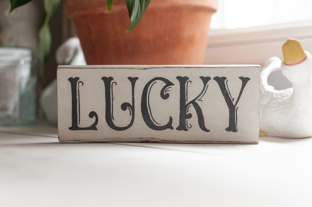 Lucky Reclaimed Wood Sign Wall Art - Image 4