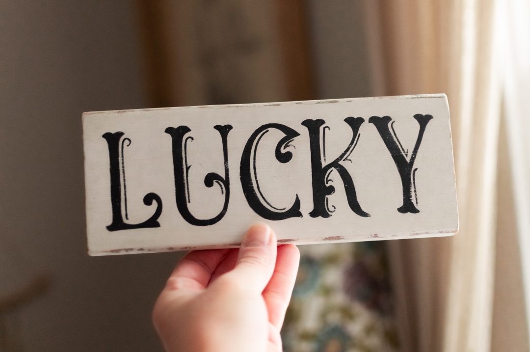 Lucky Reclaimed Wood Sign Wall Art - Image 5