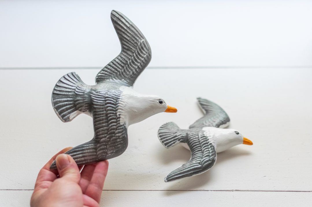 Vintage Ceramic Seagull Wall Hangings - Image 6