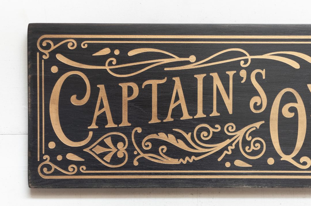 Captain's Quarters Handmade Wood Sign - Image 2