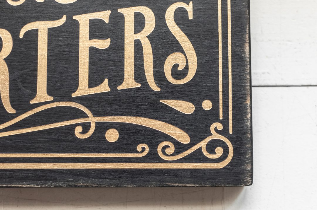 Captain's Quarters Handmade Wood Sign - Image 3