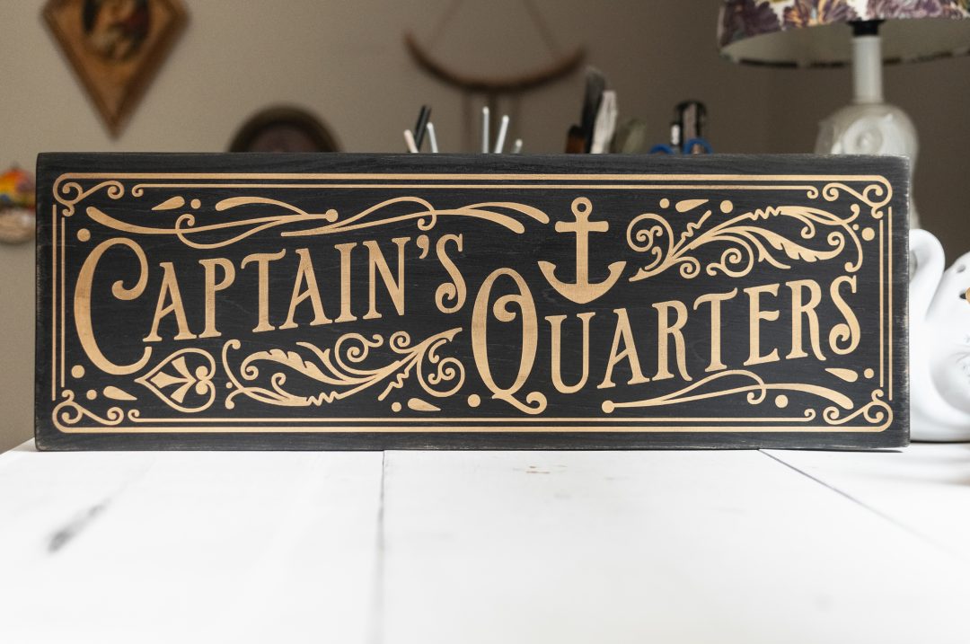 Captain's Quarters Handmade Wood Sign - Image 5