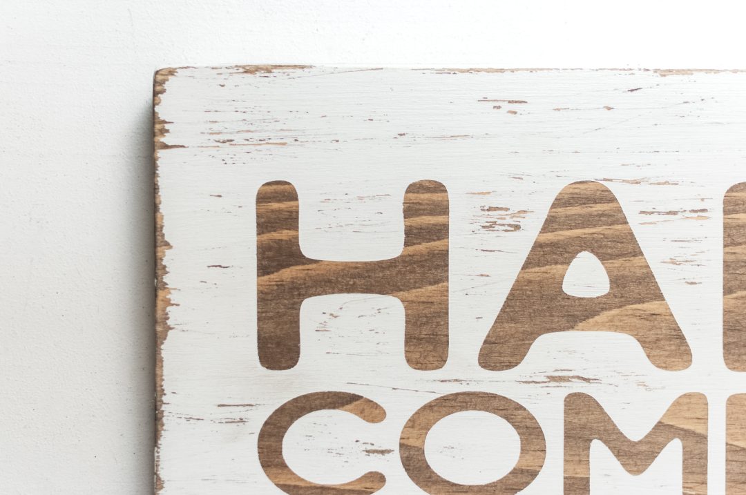 Happiness Comes in Waves Handmade Wood Beach Sign - Image 8