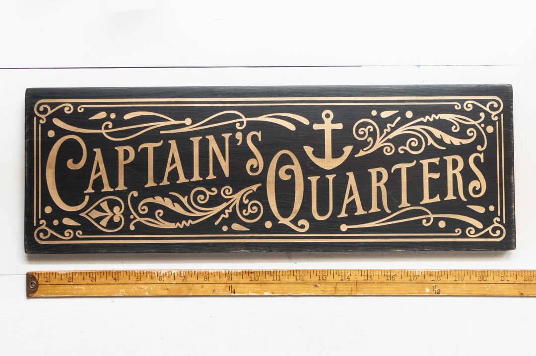 Captain's Quarters Handmade Wood Sign - Image 7