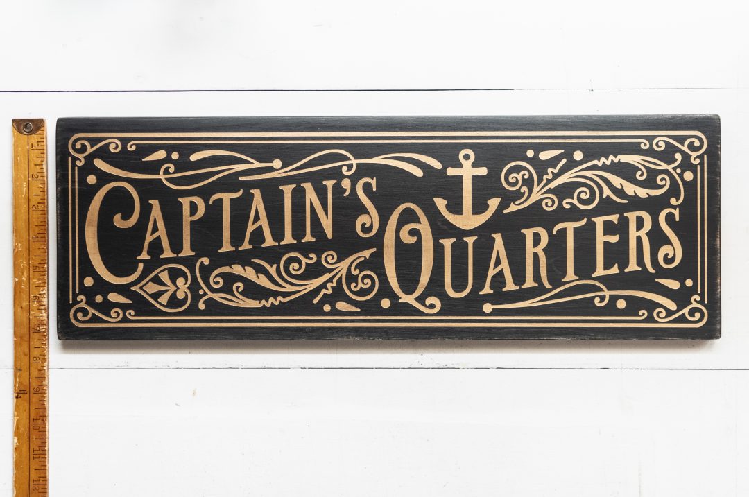 Captain's Quarters Handmade Wood Sign - Image 8