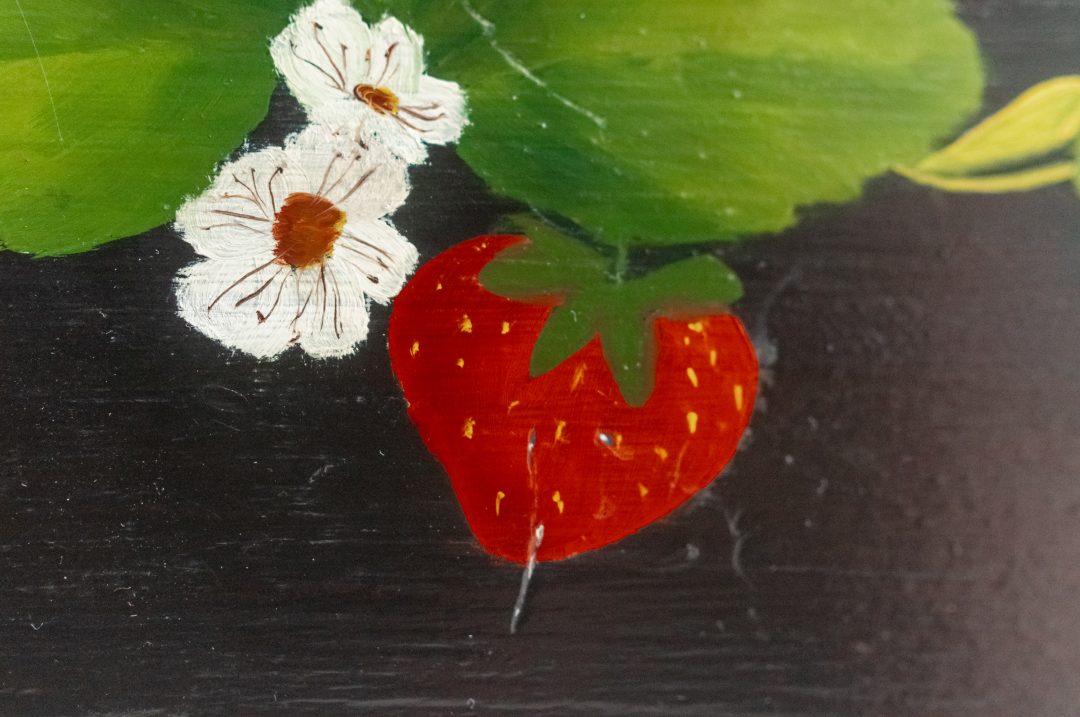 Vintage Hand-painted 1978 Strawberry Folk Wall Plaque - Image 7