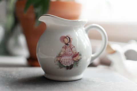Vintage "A Mother's Remembrance" 4-inch Porcelain Creamer
